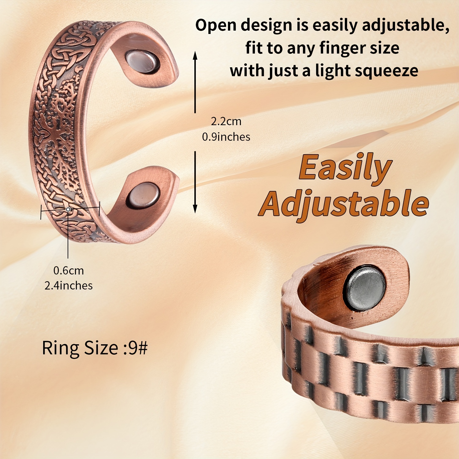 Copper Magnetic Ring - Classic Jewelry Gift For Christmas